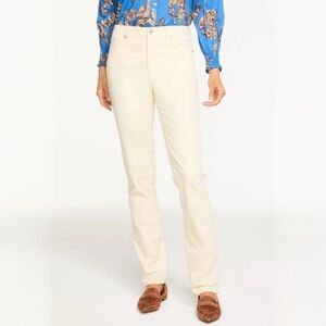 {Talbots} "Corduroy Straight Leg Pant" Short Petite Cigarette Leg Jeans Pants